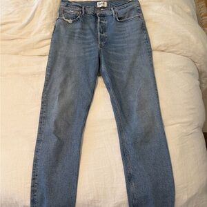 Agolde Light Blue Straight Jeans